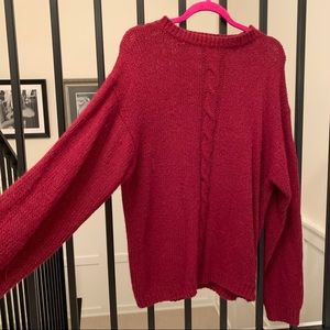 Oversized Red Sweater